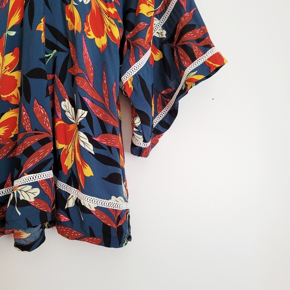 Floral Boho Kimono Jumpsuit Romper - Picture 3 of 16